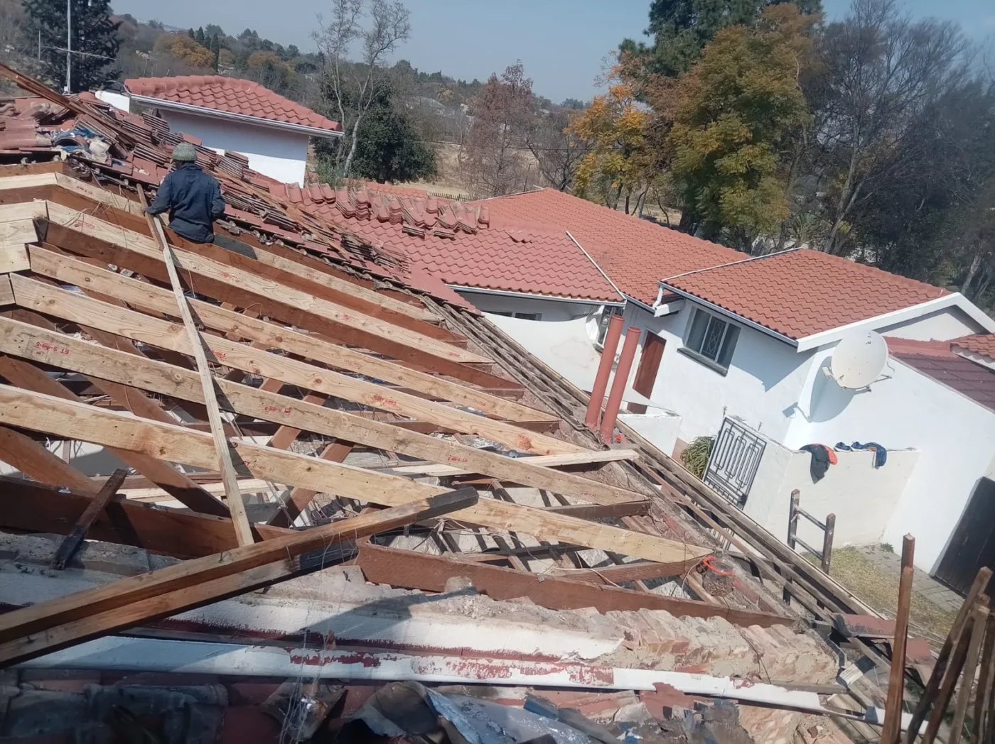 Roofing Sagging Roof Structure Replacement
