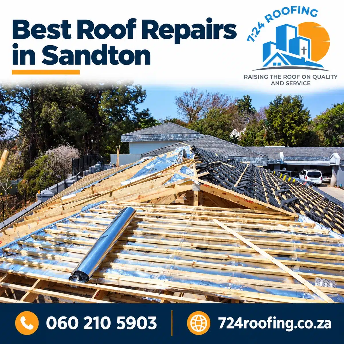 Best Roof Repairs in Sandton, 7:24 Roofing, 060 210 5903, 724roofing.co.za